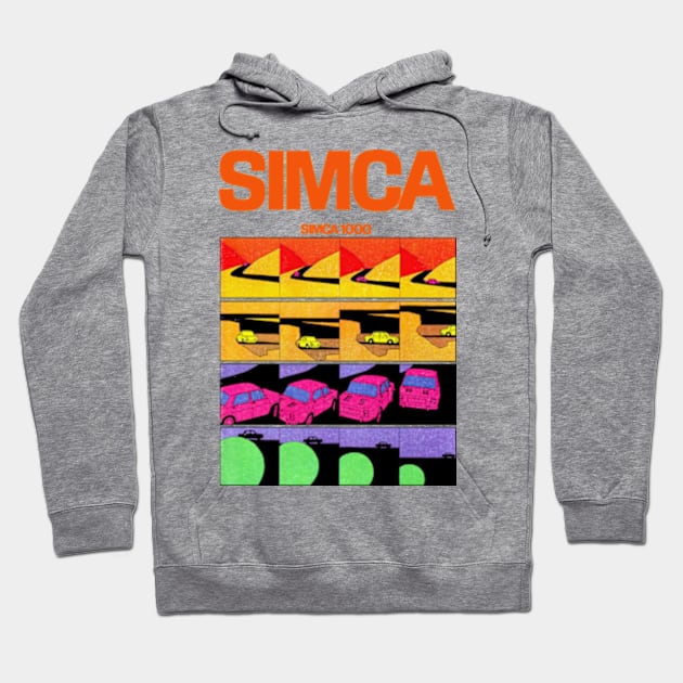 SIMCA 1000 - brochure Hoodie by Throwback Motors